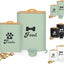 Contenedor alimentos perros 2 pzas tapa hermética 73lb verde
