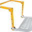 Escalón neumático plegable 10.2-14.4" 300lb amarillo