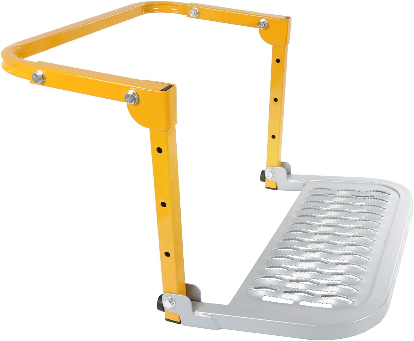 Escalón neumático plegable 10.2-14.4" 300lb amarillo