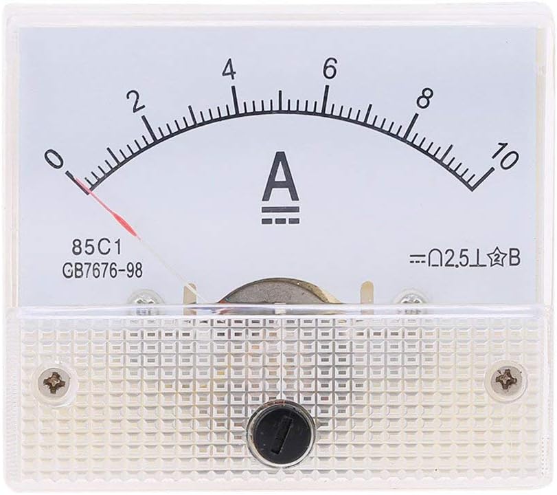 Amperímetro analógico DC 0-10A 85C1 2.5 precisión