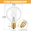 Bombilla calentadora cera 40W Scentsy G50/E12 decorativa