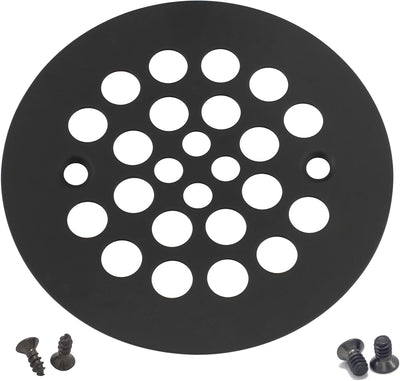 Juego tapacubos ducha 4-1/4pulg rejilla plástico negro