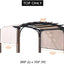 Toldo repuesto para pérgola independiente 10x10ft Beige