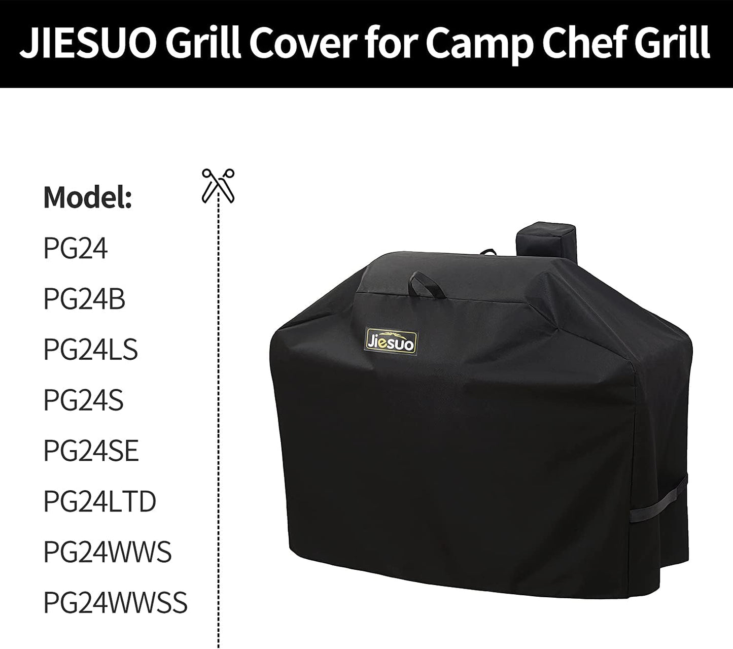Cubierta parrilla pellets Camp Chef DLX 24 resiste agua