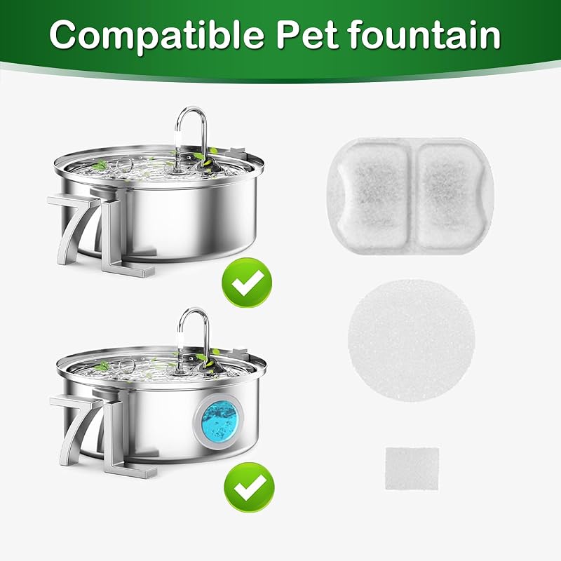 Filtro agua perros comp 7L acero inox 16 juegos