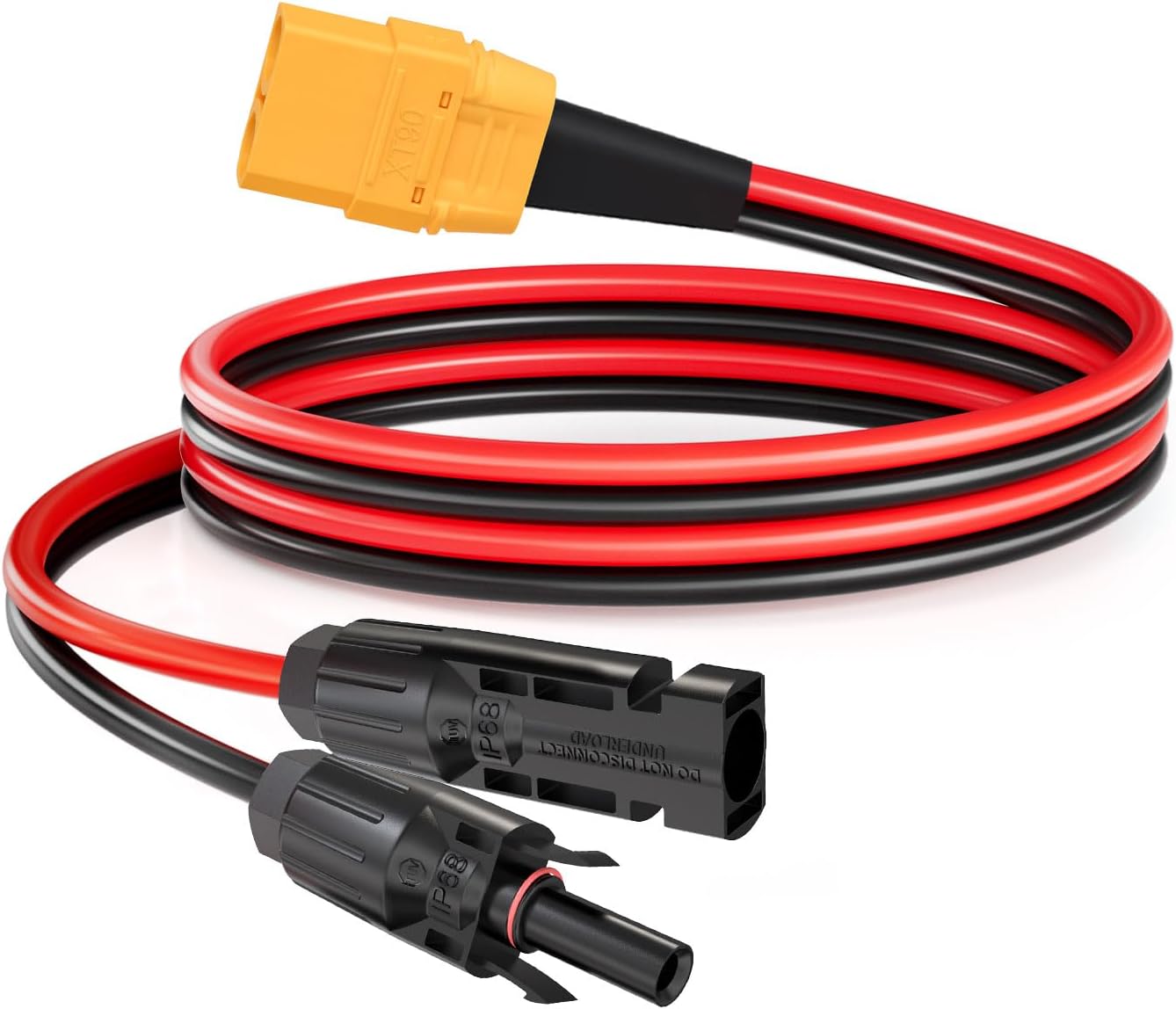 Cable solar XT90 10AWG 2ft hembra para panel solar