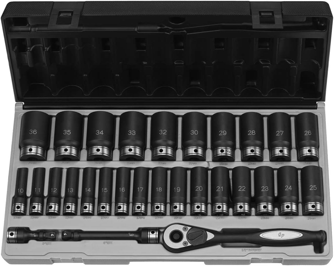 Set dados métricos 1/2 impulso 6 puntos 29 pzas