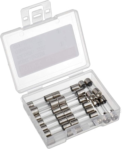Fusibles vidrio 5x20mm 250V Paquete 20 Pzas