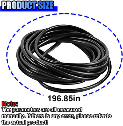 Protector borde puerta auto 16ft anticolisión negro