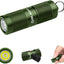 Linterna llavero recargable USB C 180 lúmenes verde