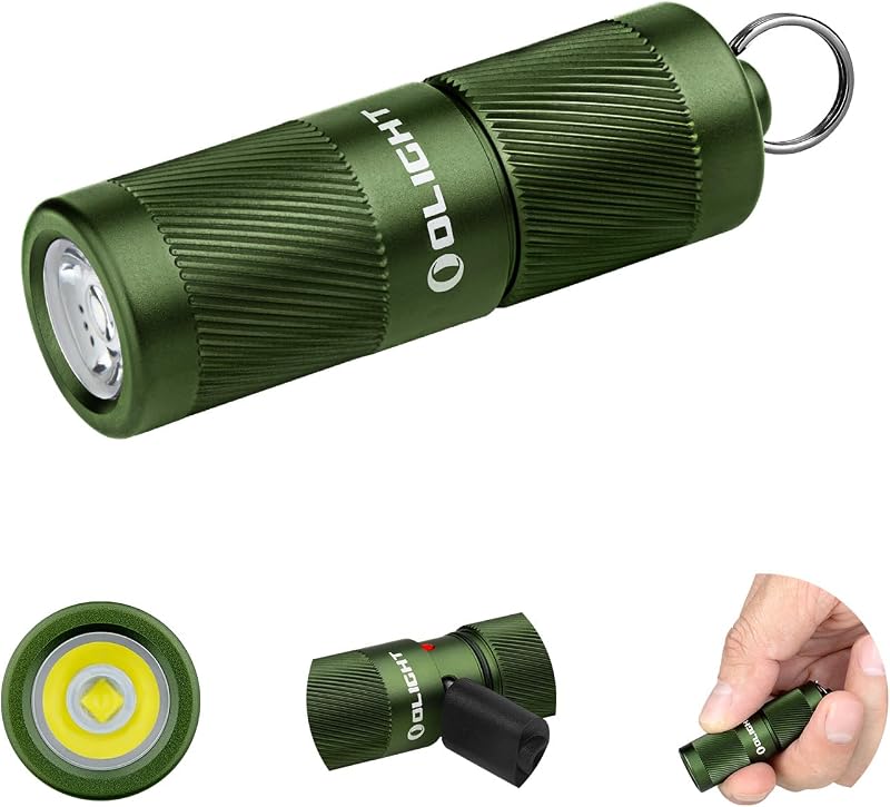 Linterna llavero recargable USB C 180 lúmenes verde
