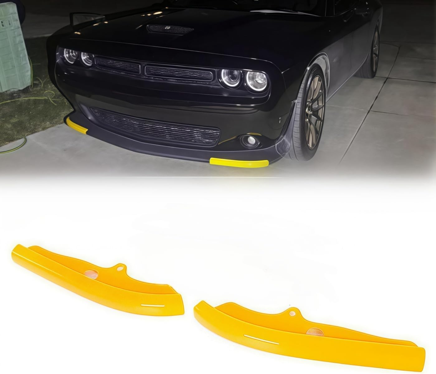 Divisor labio parachoques Dodge Scat Pack 15-23 Amarillo