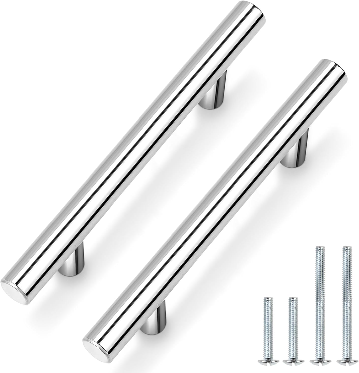 10 Manijas Gabinete 4pulg Acero Inox Tiro Cajones