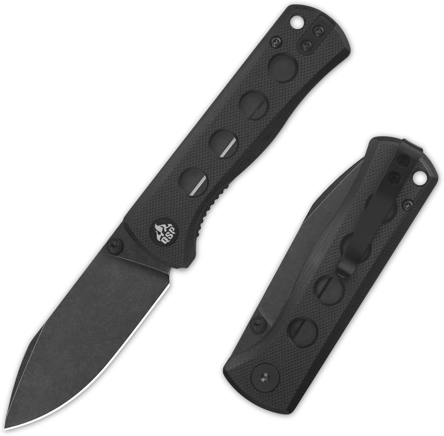 Cuchillo plegable bolsillo 7.21cm Sandvik 14c28n negro G10