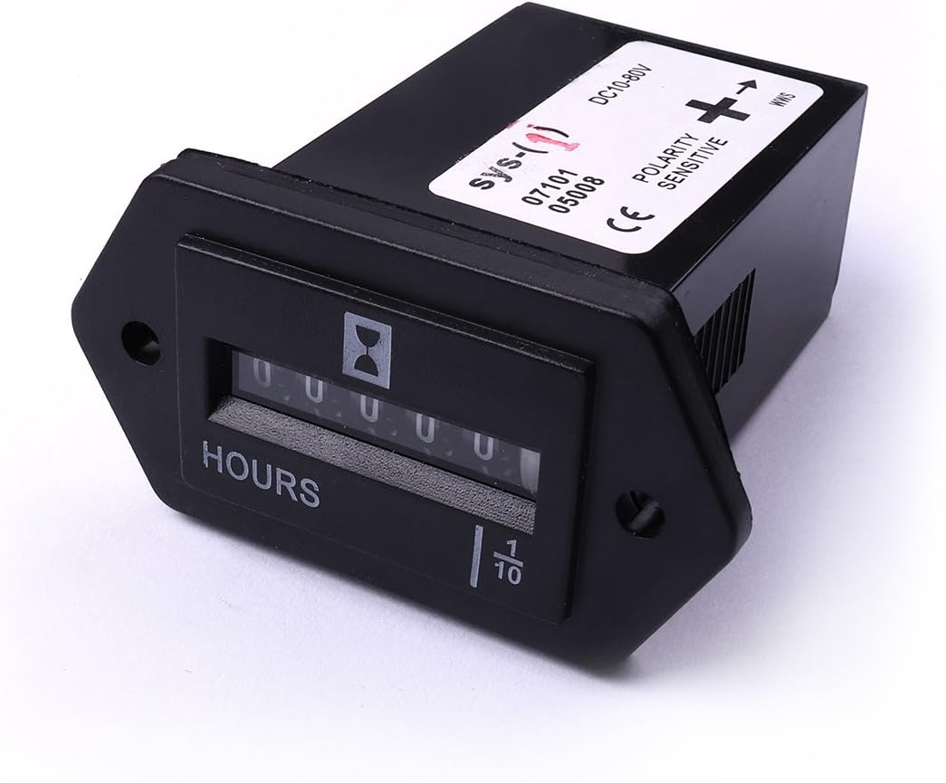 Medidor horas SYS-1 Barco Camión Tractor 10-80V
