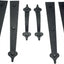 Juego 6 imanes manija bisagra puerta garaje acero decorativo