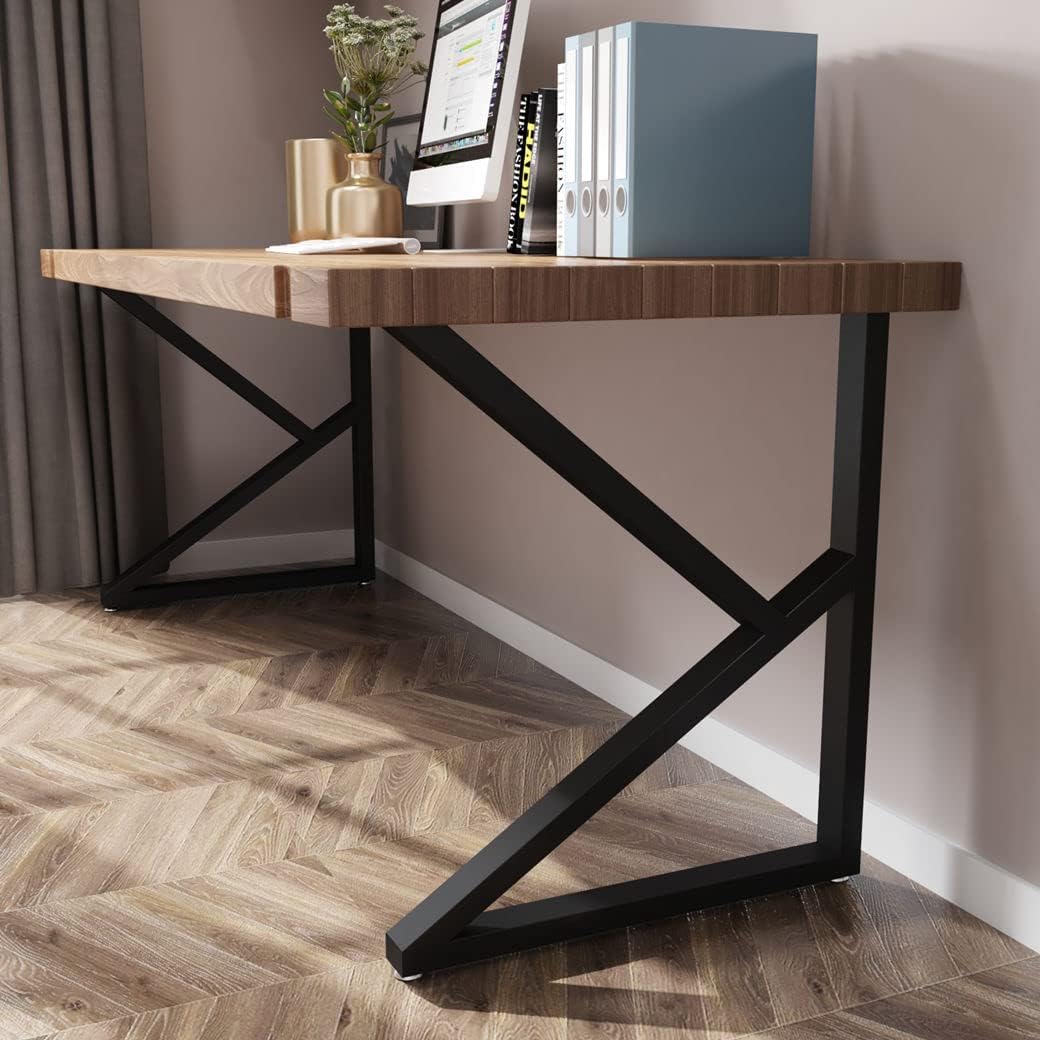 Patas mesa forma K 28pulg negras industriales set 2