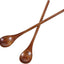 2 Cucharas Madera Mango Largo para Café y Té
