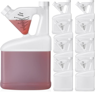 8 Recipientes Plástico Medición 64oz con Punta