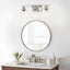 Lámpara baño 3 luces níquel vidrio transparente