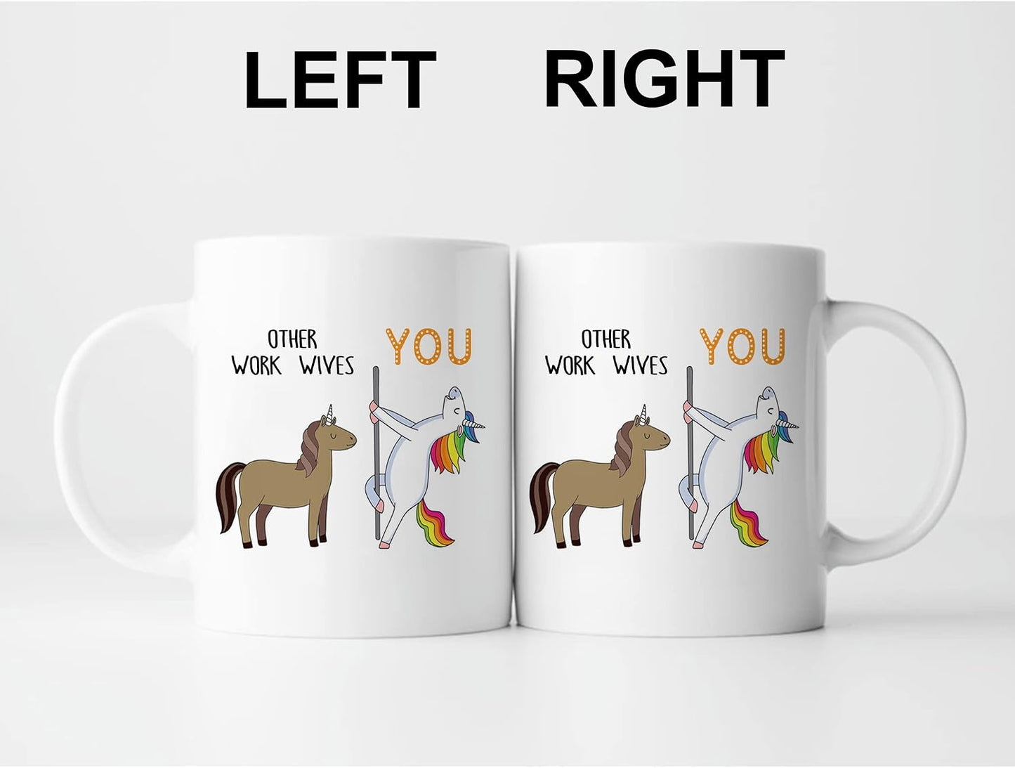Taza café texto inglés regalo unicornio mujer 11oz