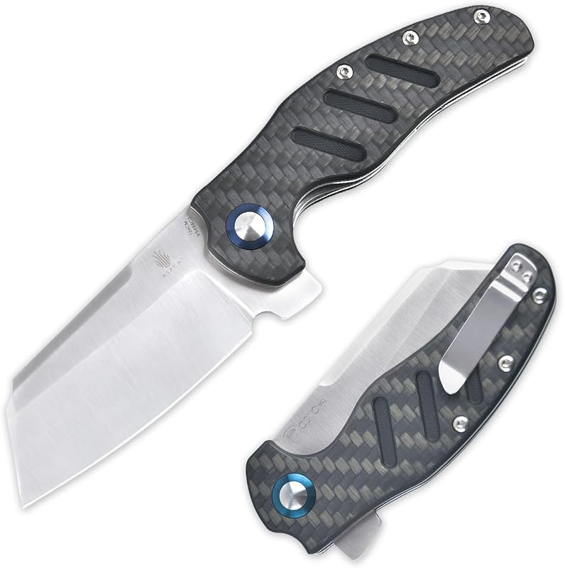 Cuchillo plegable Sheepsfoot 154cm mango G10 fibra carbono