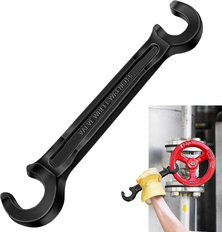 Llave rueda doble extremo acero fundido 8pulg para drenaje elevador