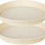 2 Recipientes 12" para Baño Pájaros Jardín Beige