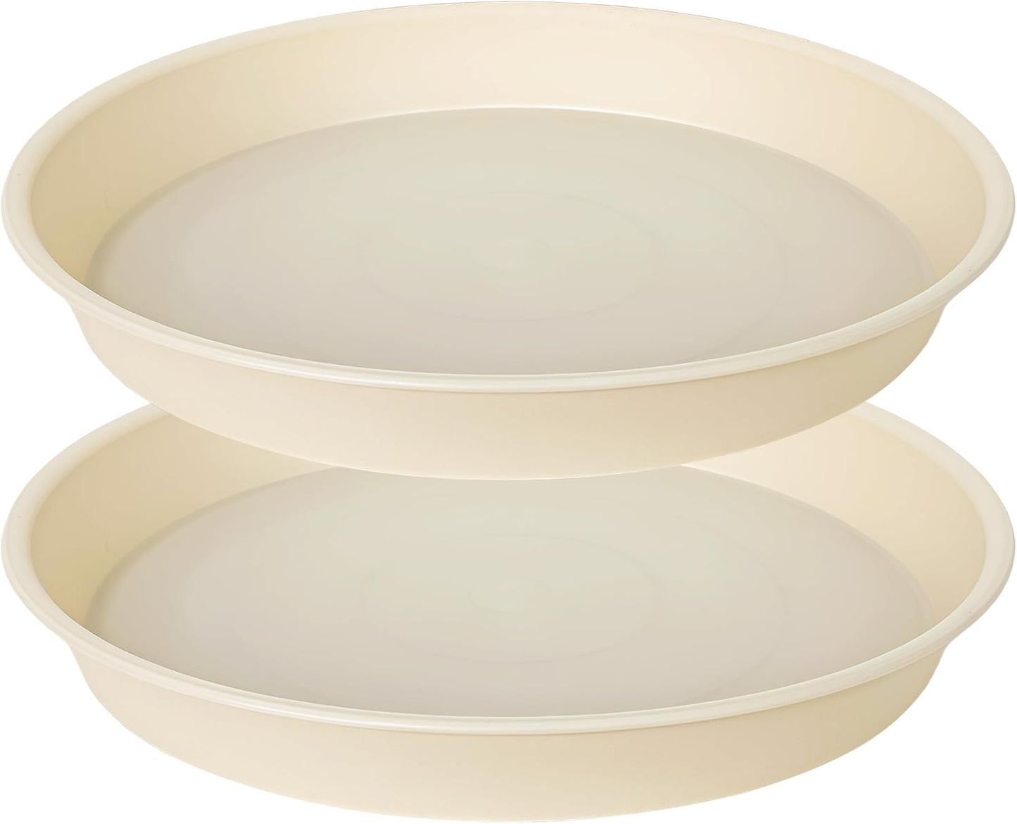 2 Recipientes 12" para Baño Pájaros Jardín Beige