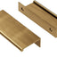 10 Manijas cocina bronce champán 3" tiradores cajones puerta