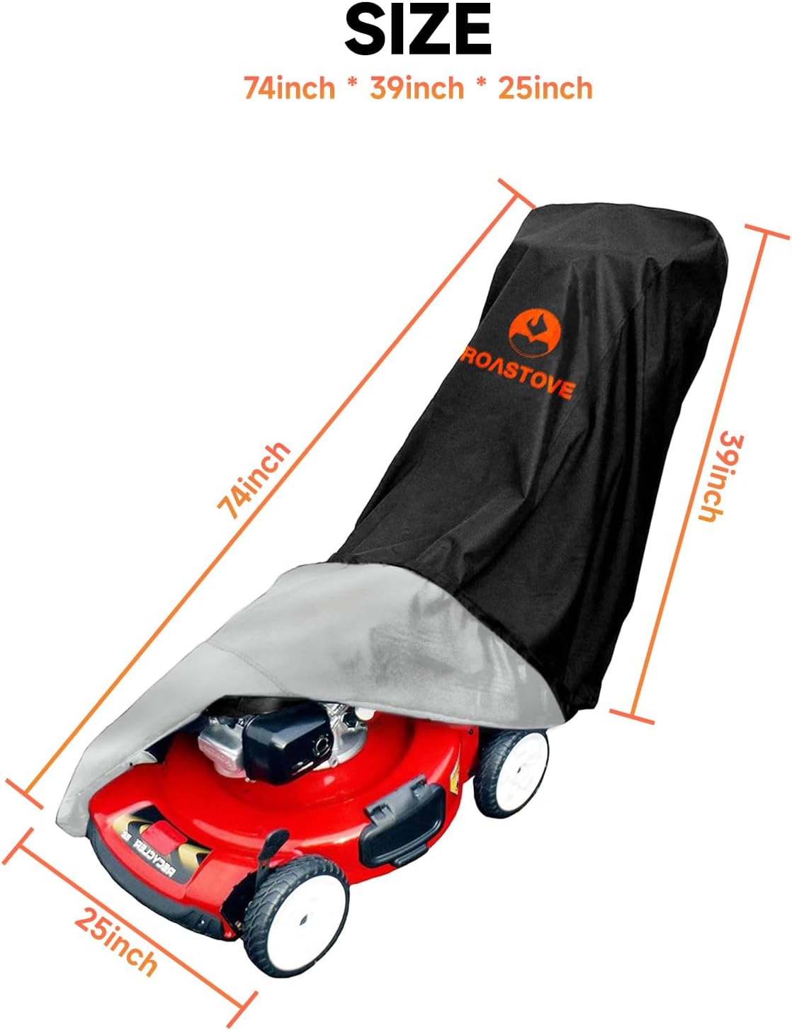 Cubierta cortacésped poliéster 420D UV resistente universal