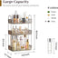 Organiz. baño 3 niveles estante cosméticos gris