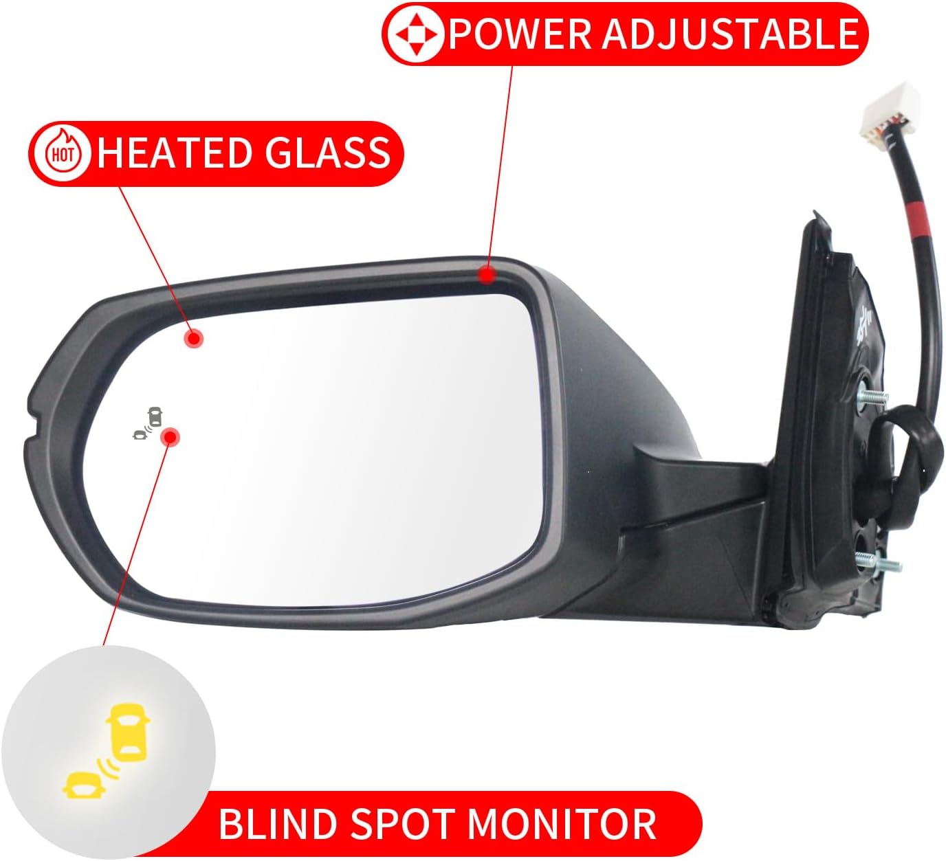Conjunto espejo lateral conductor Honda CRV 17-22