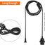 6 Luces colgantes enchufables E26/E27 12pies interruptor