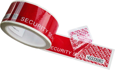 Cinta seguridad tamper eved 1.890pulg x 164pies 2mil
