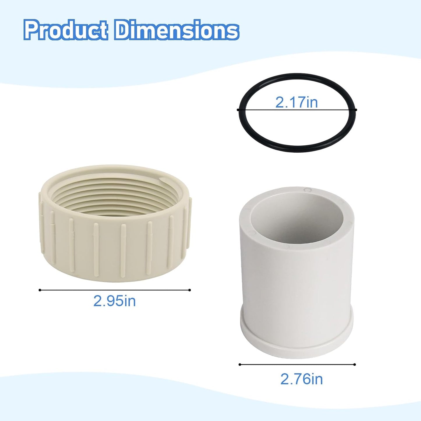 Kit 2 Uniones para Bomba Pentair Superflo
