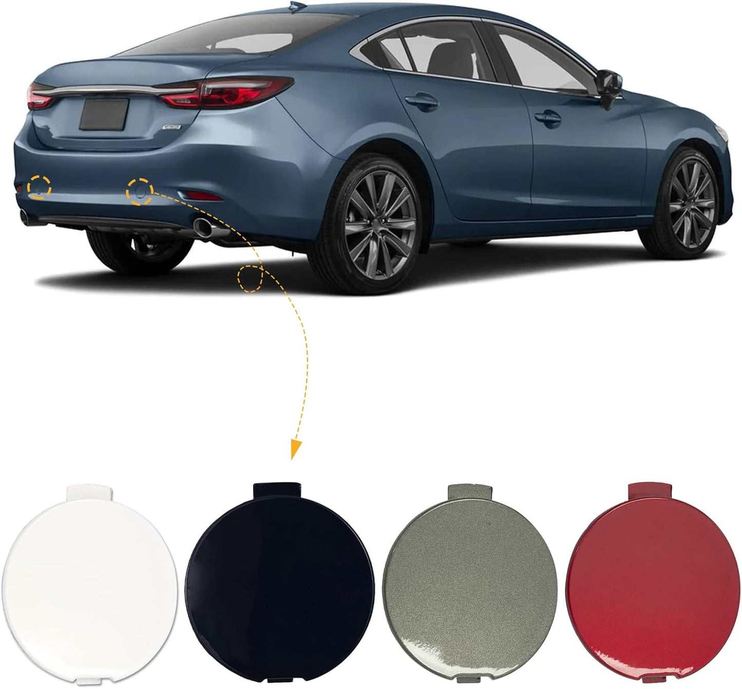 Parachoques trasero con gancho remolque Mazda 6 Atenza