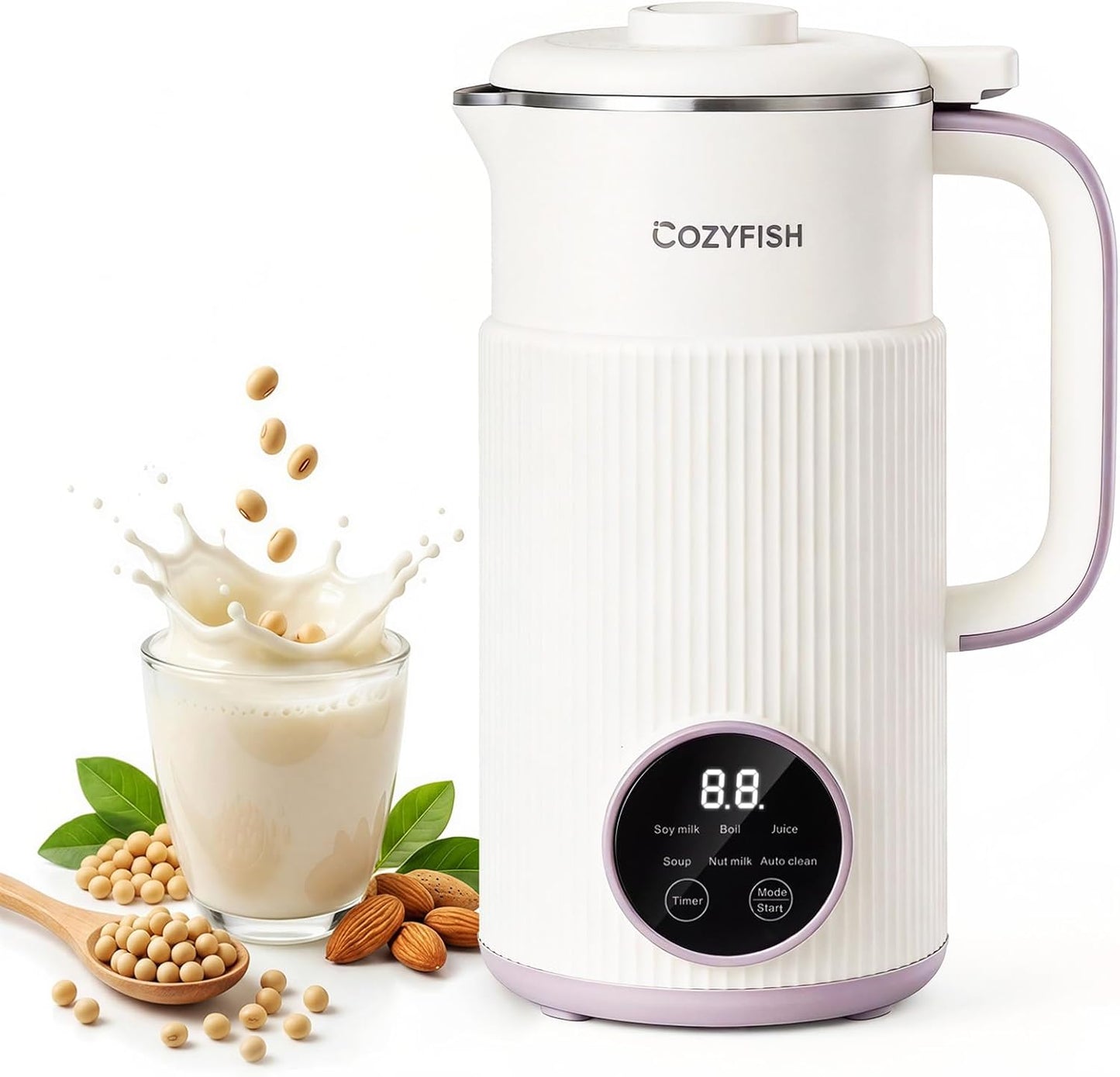 Máquina leche nuez 35oz compacta con 12 cuchillas
