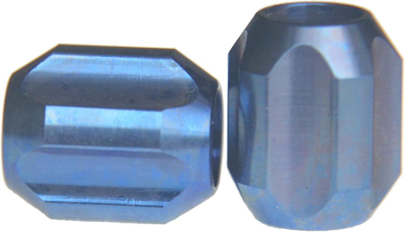 Colgante pulsera titanio TC4 anodizado azul EDC