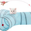 Túneles para gatos 3 vías con bola tubo divertido