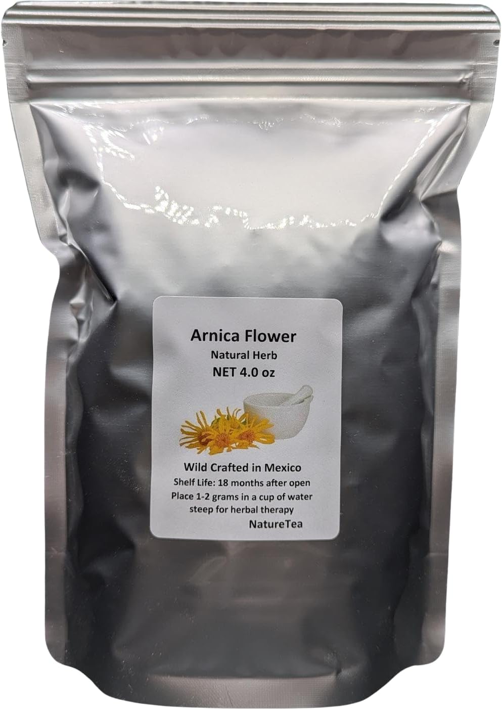 Flor de árnica seca 4oz 100% natural
