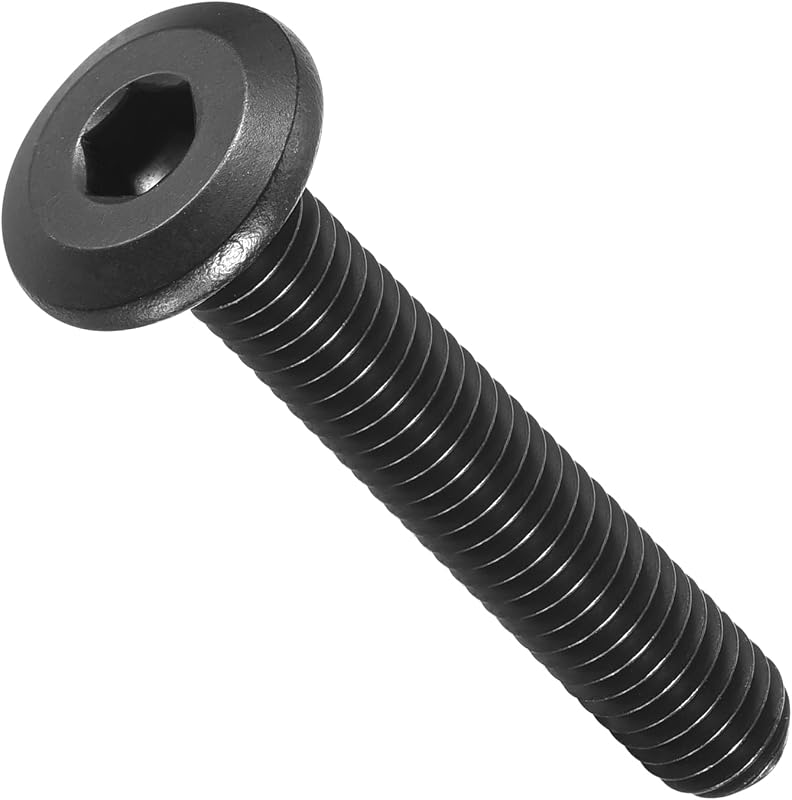 Tornillos M6-1x35 Acero Inox 304 12 Pzas para Muebles Negro