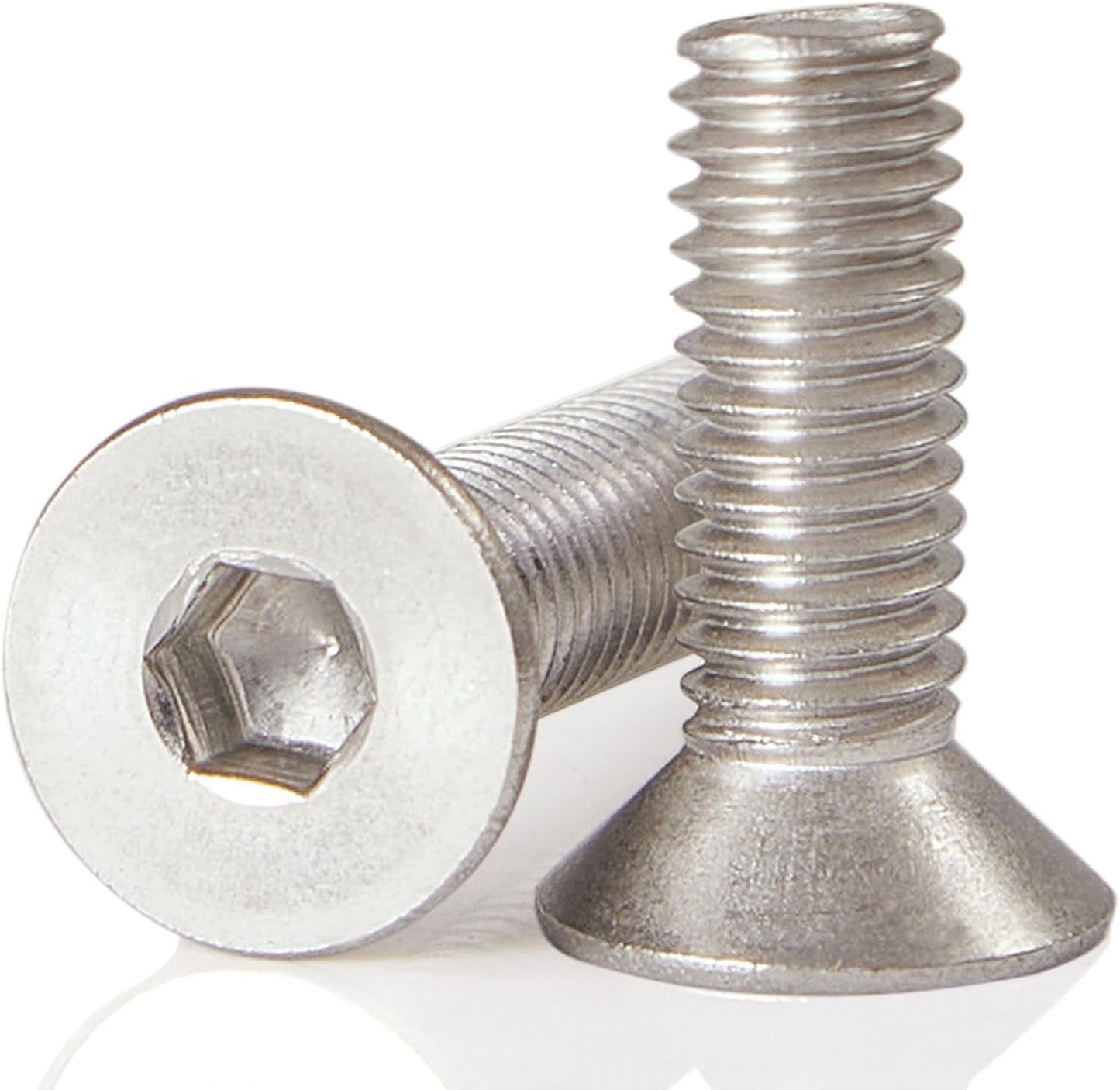 Tornillos hex M6 acero inox 304 brillante 30uds