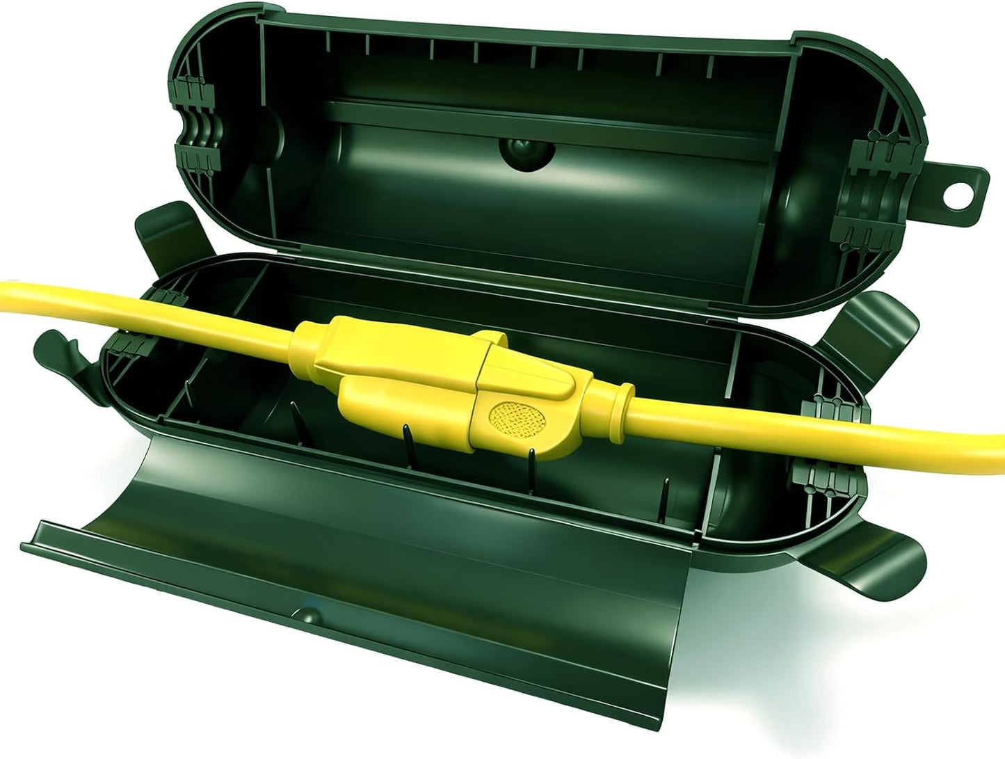 Cubierta cable extensión IP44 conector verde caja luces