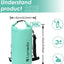 Bolsa impermeable 20L acero inox para pesca kayak