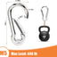 Anillos mosquetón acero inox M5 4 pzas llavero bandera