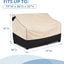 Fundas sofá patio 79x38x35 3-Plazas impermeable caqui