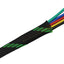 Funda cable alambre expandible 30ft 3/5pulg verde y negro