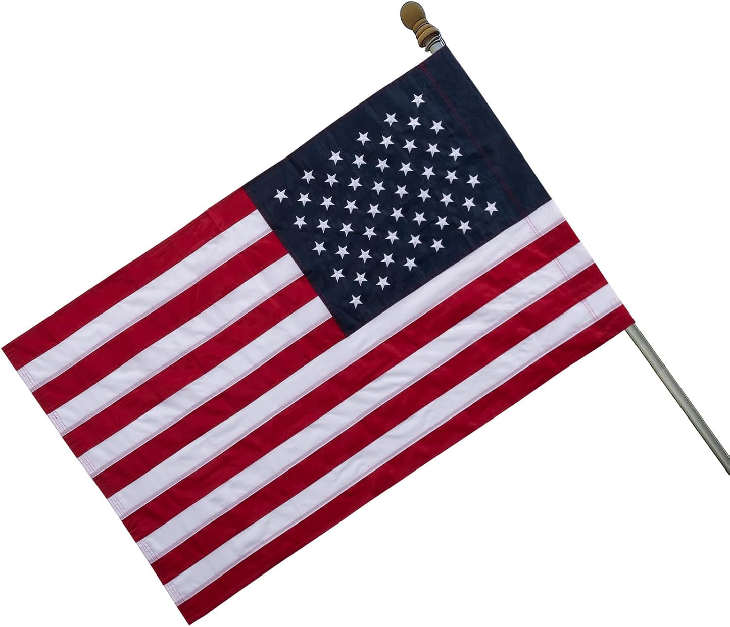 Bandera EE.UU. 2.5x4ft poliéster resistente con manga