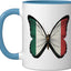 Taza Cerámica Bandera Italia Azul/Blanco
